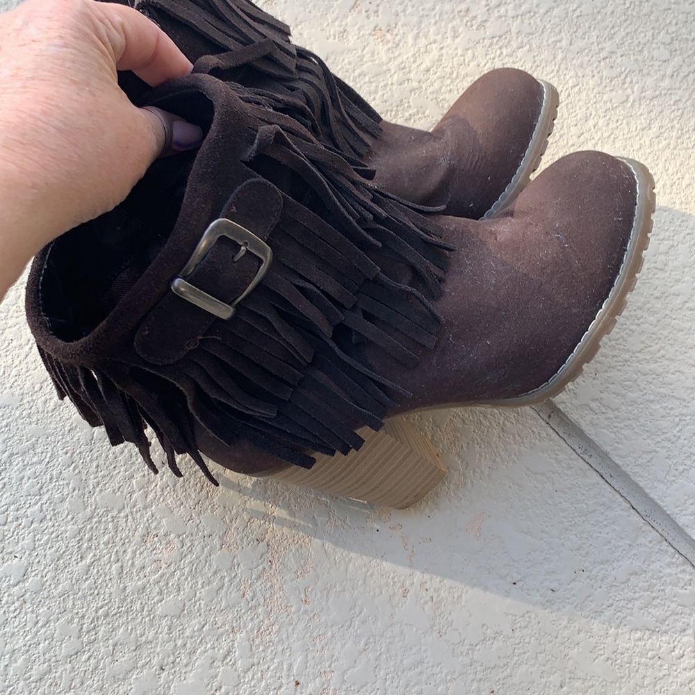 BOHO💥Brown bohemian style boots🌟 REAL LEATHER❣️